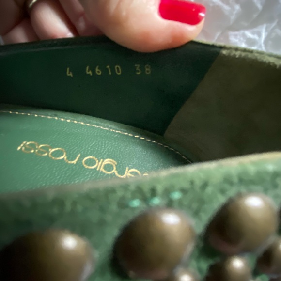 Sergio Rossi Suede Pump Size 38 - Picture 12 of 12